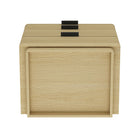 Manhattan Comfort Payton 26" Modern Nightstand - Natural Oak/Black-30 Day Limited Manufacturer's Warranty