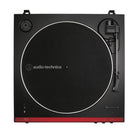 Audio-Technica Fully Automatic Wireless Belt-Drive Turntable - Red-Connects wirelessly to speakers and other devices equipped with Bluetooth wireless technology or to wired audio systems and powered speakers via included dual RCA output cable