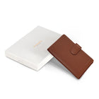 Champs Onyx Leather Passport Case - Brown-1 passport sleeve