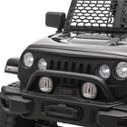 Aosom 12V Kids Ride-On Off-Road Toy Truck - Black-4 durable wheels with spring suspension on each to absorb the forces and shocks for a smooth ride