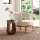 Zuo Okno Side Table - Walnut-Maximum Weight Capacity: 110