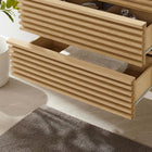 Modway Render 30" Wall-Mount Bathroom Vanity Cabinet - Oak-MDF and Particleboard