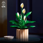 LEGO Botanicals Peace Lily-Features 2 furled buds, 2 partially open flowers and 2 in full bloom