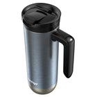Contigo Superior Stainless Steel Mug - 20 oz - Dark Ice-DRINK WITHOUT LEAKS: Unique SNAPSEAL lid snaps open for drinking and snaps down to lock the lid closed for leak-proof travel