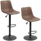 HOMCOM Adjustable Counter Height Kitchen Bar Stools - Brown - 2 Pack-Set of 2 makes a stylish, coordinating look in your home
