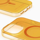 Ideal of Sweden Clear Case Mid MagSafe iPhone 15/14/13 - Orange Spritz-Custom fit all-around protection