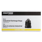 Coastwide Professional Garbage Bags - Strong - 26" W x 36" L - Black - 200 Pack-Individually folded for easy dispensing