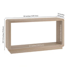 Hudson&Canal Lonni 55" Rectangular Console Table - Alder White-Product Dimensions: 14" L x 55" W x 29.5" H