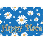 Ashley Productions The Original Fun Mat Welcome Mat - 15.5" x 23.5" - Happy Place Welcome-Measurement & Design: The Happy Place Welcome Mat measures 15.5" x 23.5".