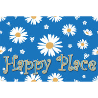 Ashley Productions The Original Fun Mat Welcome Mat - 15.5" x 23.5" - Happy Place Welcome-Measurement & Design: The Happy Place Welcome Mat measures 15.5" x 23.5".
