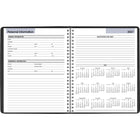 AT-A-GLANCE 2027 Weekly Planner - 8-3/4" H x 6-7/8" W - Black - English-Simulated leather cover in black