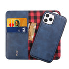 General Supply Goods + Co 2-in-1 Magnetic Folio for iPhone 12/12 Pro - Navy-Soft vegan leather