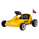 Qaba 6V 7AH Electric Battery Powerd Kids Go Kart - Yellow-Dual motors provide a steady 1.9 mph (3 km/h) speed on flat surfaces 