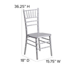 Flash Furniture HERCULES Series Silver Wood Chiavari Chair-Durability ensured with steel flat socket cap screw and nut