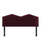 Modway Cosette Performance Velvet King Size Headboard - Mulberry-Assembly Required