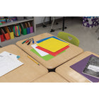 Pacon Self-Stick Dry Erase Squares - 5 Assorted Colors - 10" x 10" - 10 Count-These removable shapes stick to almost any clean, dry surface, including whiteboards, desks, doors, windows, cabinets, mirrors, lightly textured walls, floors, plexiglass, appliances and much more