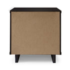 Manhattan Comfort Granville 18.11" Modern 1-Drawer Nightstand - Black-15.16" L x 18.11" W x 19.49" H