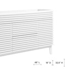 Modway Render 48" Single Sink Compatible Bathroom Vanity Cabinet - White-Smooth Laminate