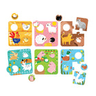 Banana Panda Match the Farm Animals Puzzle Set-Puzzle play helps develop fine motor skills, manual dexterity, hand-eye coordination and concentration