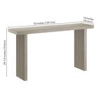 Hudson&Canal Soren 55"W Console Table - Alder White-9