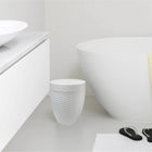 Modern Homes 7L Round Bath Bin - White-Colour: White