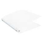 JAM Paper Plastic 0.5" 3-Ring Binder - Clear-Wide front and back binder panels fully cover standard dividers and sheet protectors. Our 3 metal ring binders have 2 buttons for easy opening and closing, and a convenient pocket on the inside flap.