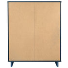 Manhattan Comfort Granville 37.8" Modern Tall Dresser - Midnight Blue-17.72" L x 37.8" W x 48.98" H