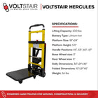 Voltstair Hercules Electric Stair Climbing Hand Truck - 500 lb Capacity-Track climber system offers secure grip on multiple stair types