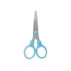 Hilroy Extra Comfort School 5" Scissors - Blunt Tip - Blue-High-quality material: Crafted from premium, durable stainless steel, these blades ensure smooth and safe cutting action, making every snip effortless and precise