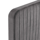 Modway Celine Channel Tufted Performance Velvet Full Platform Bed - Grey-Wood Slat Support System