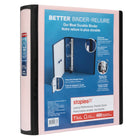 Staples Better Binder - 1-1/2" - Pastel Pink-Longer lasting, easier to use