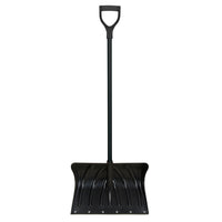 Aurora Tools Snow Shovel with Steel Wear Strip - Polypropylene Blade - 19-3/4" Wide - D-Grip Handle - 2 Pack-Powder-coated steel handle for added strength