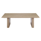 Zuo Duna Coffee Table - Natural-Faux Wood Aluminum rectangular shape tabletop