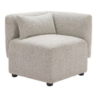 Zuo Simu Corner Chair - Dune Greige-Assembly not required