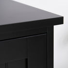 HOMCOM 48" H Kitchen Pantry Cabinet with Shelves - Black-Colour: Black 
