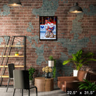 Patrick Roy Canadiens Action - Framed Canvas - 22" x 31"-Officially licensed by the NHL and NHLPA