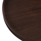 Modway Amina Round Acacia Wood Side Table - White/Walnut-7