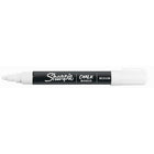 Sharpie Wet-Erase Chalk Marker - Medium Tip - White-Opaque colour is perfect for use on black boards, light boards, white boards and glass
