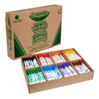Crayola Washable Marker Classpack, 200 Pack-Washable markers with conical tips for repeated classroom use