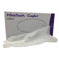 Primatouch Comfort Vinyl Powder-Free Examination Gloves - Clear - Large - 100 Pack-Cost effective latex-free alternative