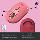 Logitech POP Wireless Mouse - Heartbreaker-Aesthetic pair: Match your POP Mouse with the fun and bouncy typing experience of POP Keys wireless mechanical keyboard, with customizable emoji keycaps and cutting-edge media keys
