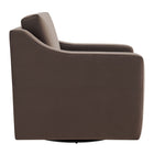 Modway Liora Performance Velvet Armchair - Chocolate-Zigzag Spring