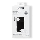 AXS Essential Bundle - PROTech Plus Case Screen Protectors and 20w Charger for iPhone 16 - Black-PROTech Plus - Drop resistant up to 10 feet