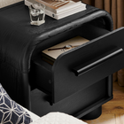 Modway Bellamy Curved 2-Drawer Nightstand - Black Oak-Elongated Drawer Handle