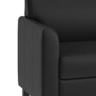 Flash Furniture HERCULES Diplomat Series Black Leather Loveseat-Foam Filled Cushions