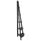 kieragrace Providence Bailey Corner Shelf - Black, 5-Tiered, Matte Finish-Measurement & weight capacity: overall corner shelf measures 16.25"L x 71"H and 16.25" in depth. significant height means you have over 5 feet of the beautiful display, creating maximum storage space. the shelf can hold up to 150 pounds, feel confident placing items with a little more weight on each wall shelf