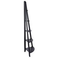 kieragrace Providence Bailey Corner Shelf - Black, 5-Tiered, Matte Finish-Measurement & weight capacity: overall corner shelf measures 16.25"L x 71"H and 16.25" in depth. significant height means you have over 5 feet of the beautiful display, creating maximum storage space. the shelf can hold up to 150 pounds, feel confident placing items with a little more weight on each wall shelf