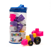Snapo Jr. Building Blocks Princess Creator Kit - 40 Pieces-This kit includes 40 pieces: Standard Blocks, Wheels, Propellors, Specialty Blocks (Axels, slopes, etc.)