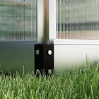 Outsunny Polycarbonate Greenhouse - 6' x 10' x 6.6' - Rooftop vents for excellent ventilation for your unit
 