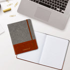 Cambridge Two-Tone Notebook - 8" x 6" - Brown-80 gsm ruled fill